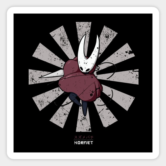 Hornet Retro Japanese Hollow Knight Magnet by Nova5